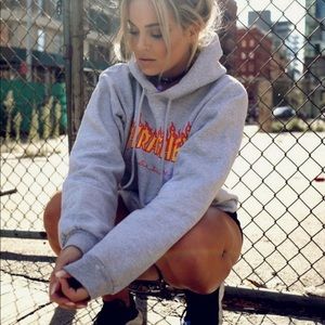 Thrasher Flame Logo Hoodie Sweatshirt